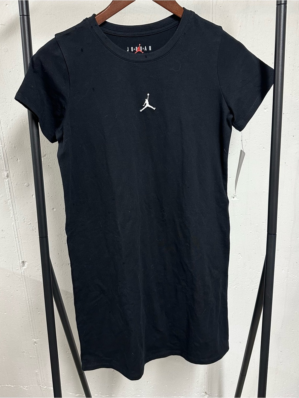 Nike Black Tee Dress with White Jumpman Logo